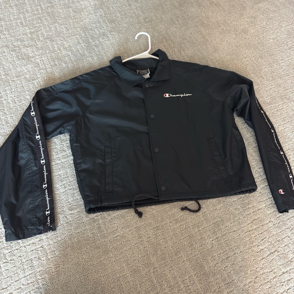 Champion Navy Blue Windbreaker Jacket
